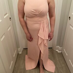 Elegant Pink Evening Gown